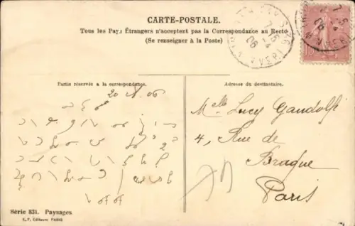 Ak Frankreich, Windmühle