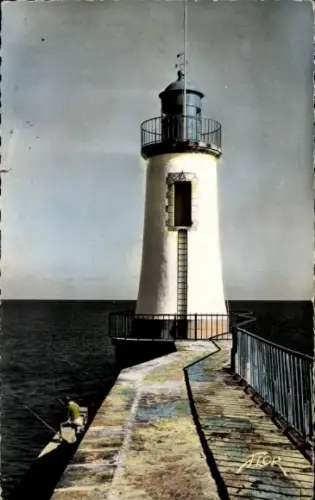 CPA Les Sables d'Olonne Vendée, Le Phare de la Gronde Jetée
