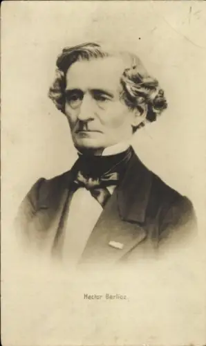 Ak Französischer Komponist Louis Hector Berlioz, Portrait