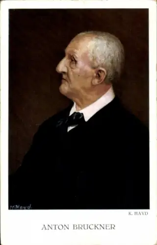 Künstler Ak Hayd, K., Österreichischer Komponist Joseph Anton Bruckner, Portrait