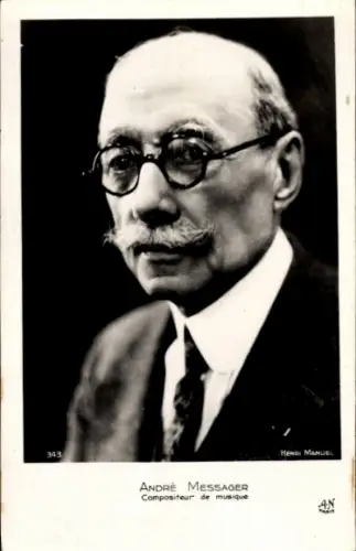 Ak Dirigent und Komponist André Messager, Portrait