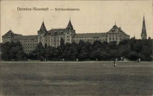 Ak Dresden Neustadt, Schützenkaserne