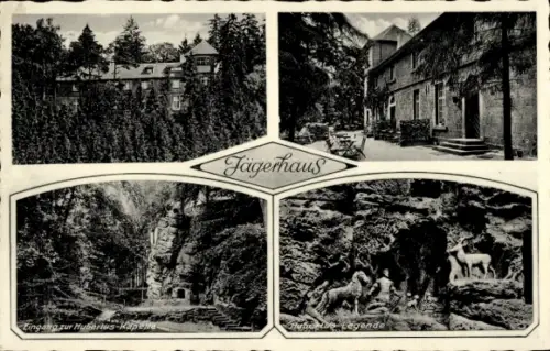 Ak Sehlde an der Innerste Niedersachsen, Jägerhaus, Hubertus-Legende, Kapelle