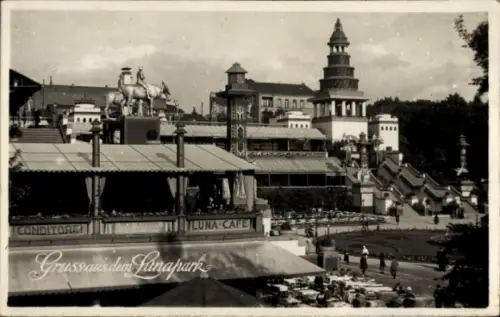 Ak Berlin Wilmersdorf Halensee, Lunapark