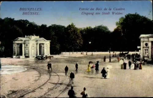 Ak Bruxelles Brüssel, Entree du Bois de la Cambre