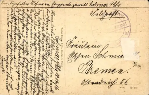 Ak Colmar Kolmar Elsass Haut Rhin, Kopfhaus, Colmar i. Els.,  Architektur, 