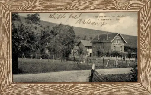 Passepartout Ak Eisenberg in Thüringen, Robertsmühle