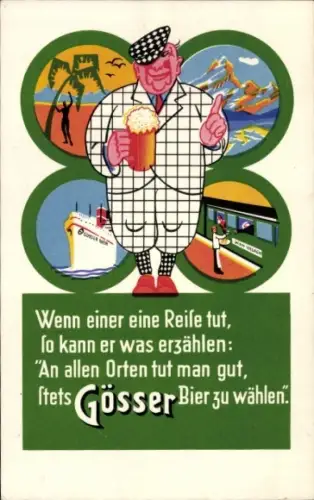 Ak Werbung, Bier Gösser