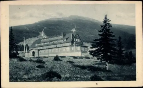 Ak Spindleruv Mlýn Spindlermühle Riesengebirge Region Königgrätz, Spindlerbaude, Sturmhaube