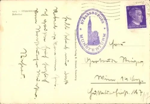 Ak Strasbourg Straßburg Elsass Bas Rhin, Rabenhof