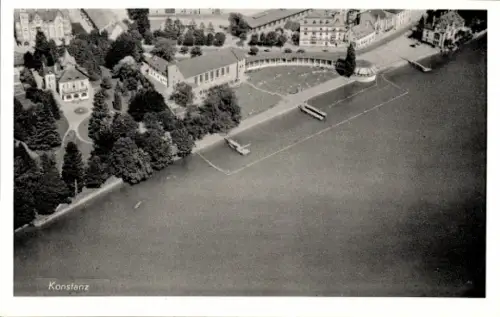 Ak Konstanz am Bodensee, Fliegeraufnahme
