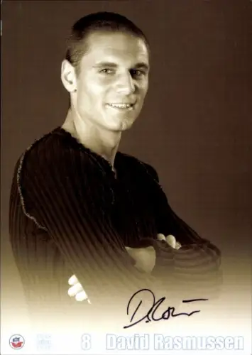 Autogrammkarte Fußballer David Rasmussen, FC Hansa Rostock, Autogramm