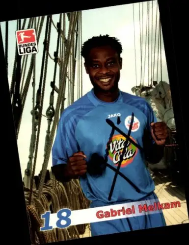 Autogrammkarte Fußballer Gabriel Melkam, FC Hansa Rostock, Autogramm