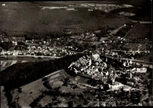 Ak Dilsberg Neckargemünd am Neckar, Luftaufnahme von Dilsberg, Heidelberg, Landschaft,  Gebäude