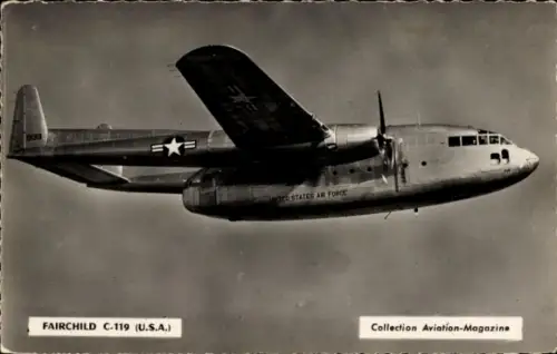 Ak US-Amerikanisches Militärflugzeug, Fairchild C-119, US Air Force