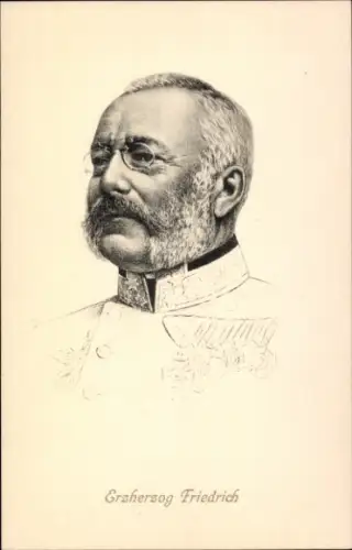 Künstler Ak Erzherzog Friedrich von Österreich-Teschen, Feldmarschall, Portrait
