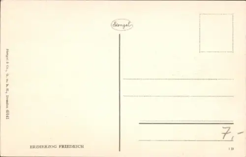 Künstler Ak Erzherzog Friedrich von Österreich-Teschen, Feldmarschall, Portrait