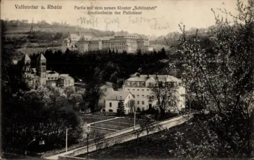 Ak Schönstatt Vallendar am Rhein, Vallendar a. Rhein, Kloster Schönstatt, Studienheim der Palloti