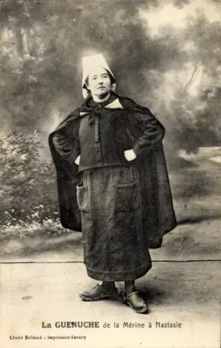 Ak Frau in französischer Tracht, Porträt