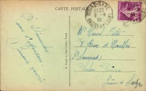 CPA Type de Tourangelle, Wasserbrunnen