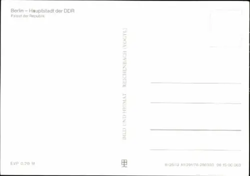 Ak Berlin Mitte, Palast der Republik