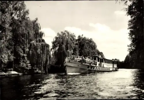 Ak Berlin, Weiße Flotte, Fahrgastschiff Heinrich Zille