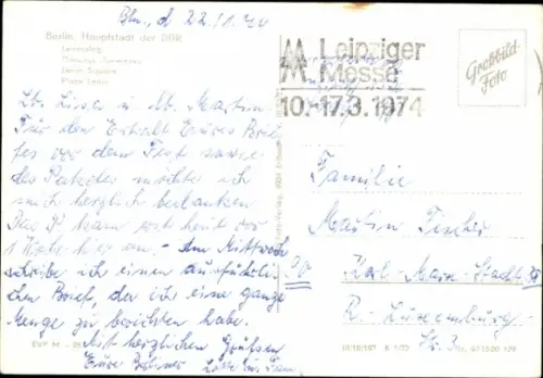 Ak Berlin Friedrichshain, Hochhäuser am Leninplatz