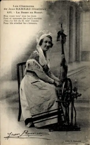 Lied Ak Les Chansons de Jean Rameau, La Dame au Rouet