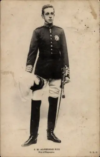 Ak Alfonso XIII, König Alfons 13. von Spanien