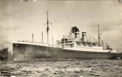 Foto Ak HAPAG Dampfer Hamburg, Passagierschiff