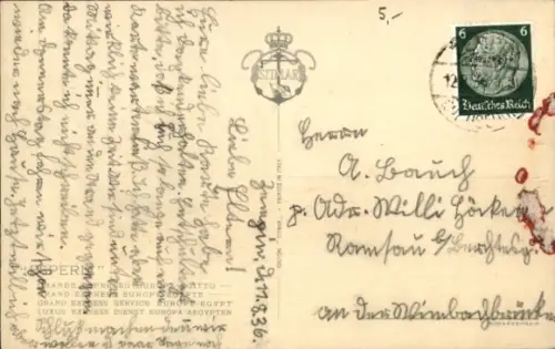 Ak Dampfschiff Esperia, Sitmar