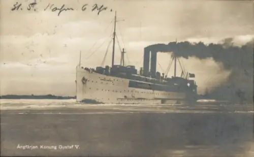 Ak Fährschiff Konung Gustaf V.