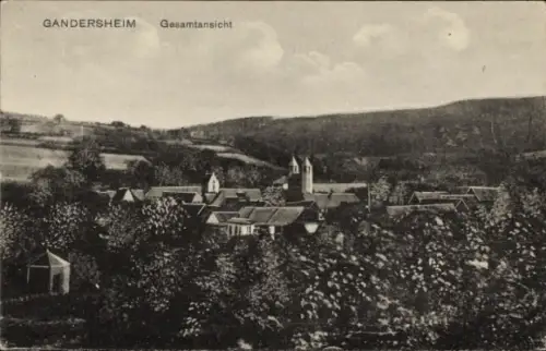 Ak Bad Gandersheim am Harz, Gesamtansicht von  ländliche Umgebung, keine Personen, keine Hakenkre