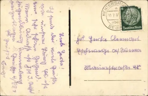 Ak Nentershausen in Hessen, Ruine Tannenberg,   Ruine, 