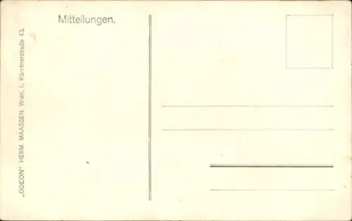 Lied Ak Werbung, Operette Tip Top, J. Schnitzer, Sig. Schlesinger, Musik von J. Stritzko