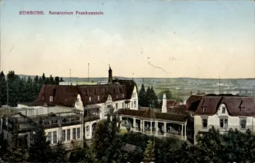 Ak Rumburk Rumburg Region Aussig, Sanatorium Frankenstein,  Landschaft, 