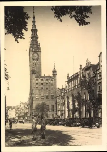 Ak Gdańsk Danzig, Rathaus