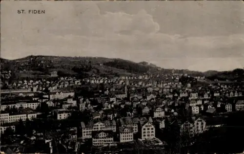 Ak St. Fiden St. Gallen Stadt Schweiz, Gesamtansicht
