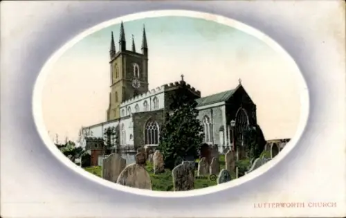 Ak Lutterworth Leicestershire England, Kirche