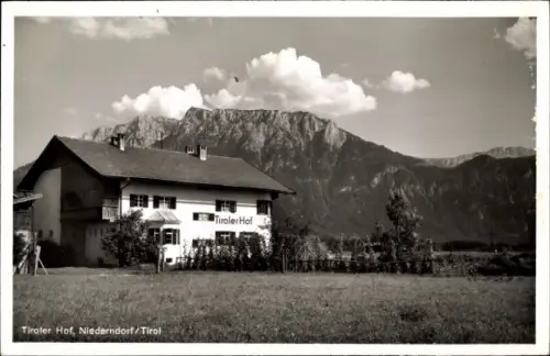 Ak Niederndorf in Tirol, Tiroler Hof, Bes. Balthasar Fischbacher