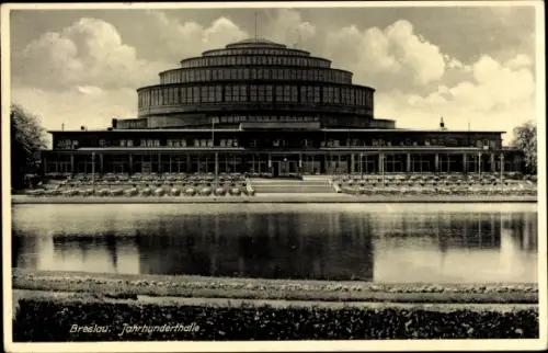 Ak Wrocław Breslau Schlesien, Jahrhunderthalle