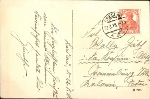 Ak Wrocław Breslau Schlesien, Kaiser Wilhelm Denkmal