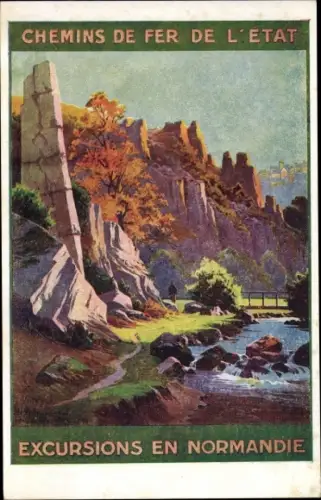 Künstler Ak Chemins de fer de l'Etat, Excursions en Normandie