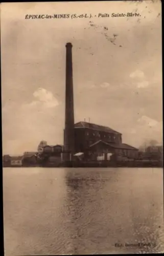Ak Épinac les Mines Saône et Loire, Puits Sainte Barbe