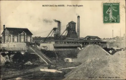 Ak Montceau les Mines Saône et Loire, Puits Sainte Eugenie