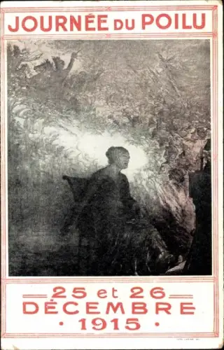 Ak Journee du Poilu, 25 et 26 Decembre 1915, bataille