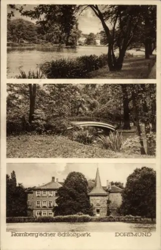 Ak Dortmund im Ruhrgebiet, Romberg'scher Schlosspark