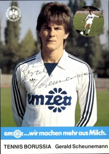 Autogrammkarte Fußballer Gerald Scheunemann, Tennis Borussia Berlin, Autogramm