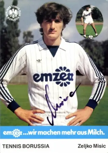 Autogrammkarte Fußballer Zeljko Misic, Tennis Borussia Berlin, Autogramm