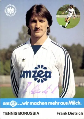Autogrammkarte Fußballer Frank Dietkirch, Tennis Borussia Berlin, Autogramm